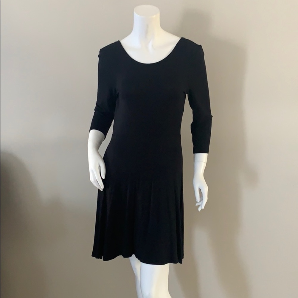 EXPRESS Black Scoop Neck Dress